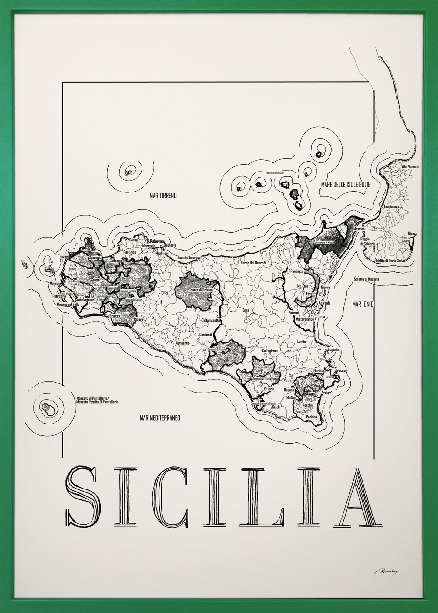 Sicilia Weinkarte