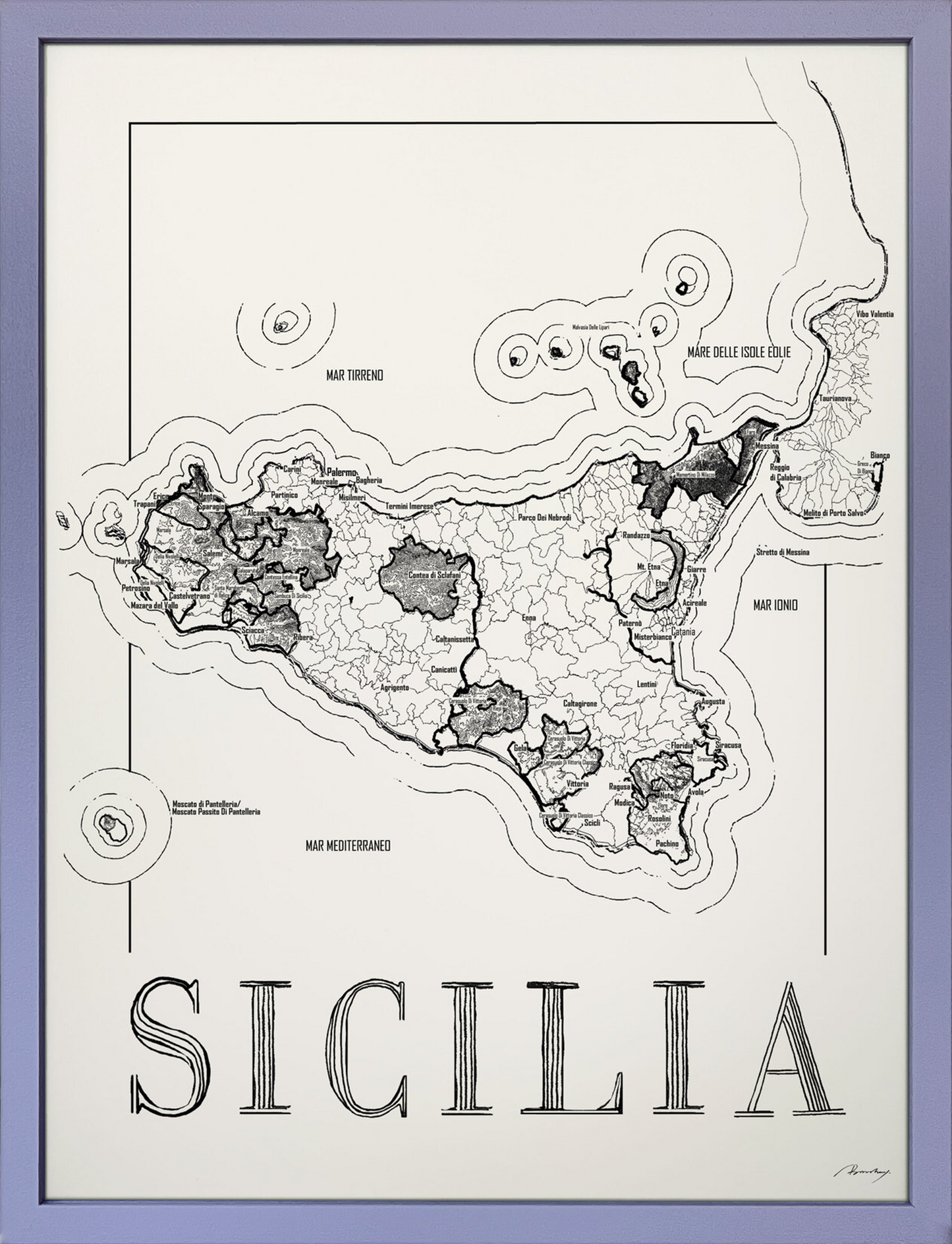 Sicilia Weinkarte