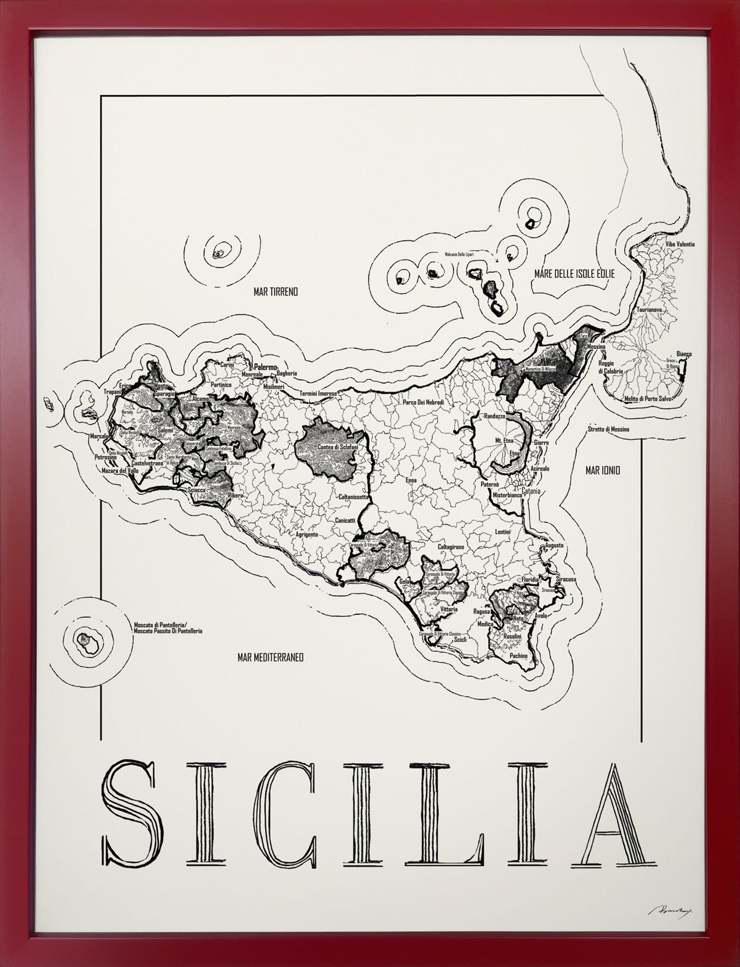 Sicilia Weinkarte