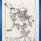 Toscana wine map