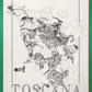 Toscana wine map