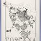 Toscana wine map