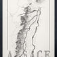 Alsace Wine map poster. Exclusive wine map posters. Premium quality wine maps printed on environmentally friendly FSC marked paper. 