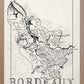 Bordeaux Wine map poster.Wine art. Wine print. Wine poster.  Exclusive wine map posters. Premium quality wine maps printed on environmentally friendly FSC marked paper. 