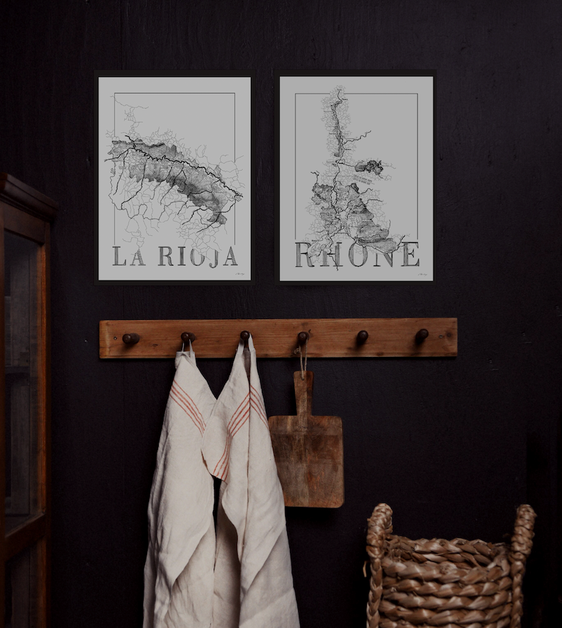 Rioja Wine map poster. Exclusive wine map posters. Premium quality wine maps printed on environmentally friendly FSC marked paper.