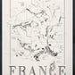 France Wine map poster. Exclusive wine map posters. Premium quality wine maps printed on environmentally friendly FSC marked paper. 