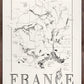 France Wine map poster. Exclusive wine map posters. Premium quality wine maps printed on environmentally friendly FSC marked paper. 