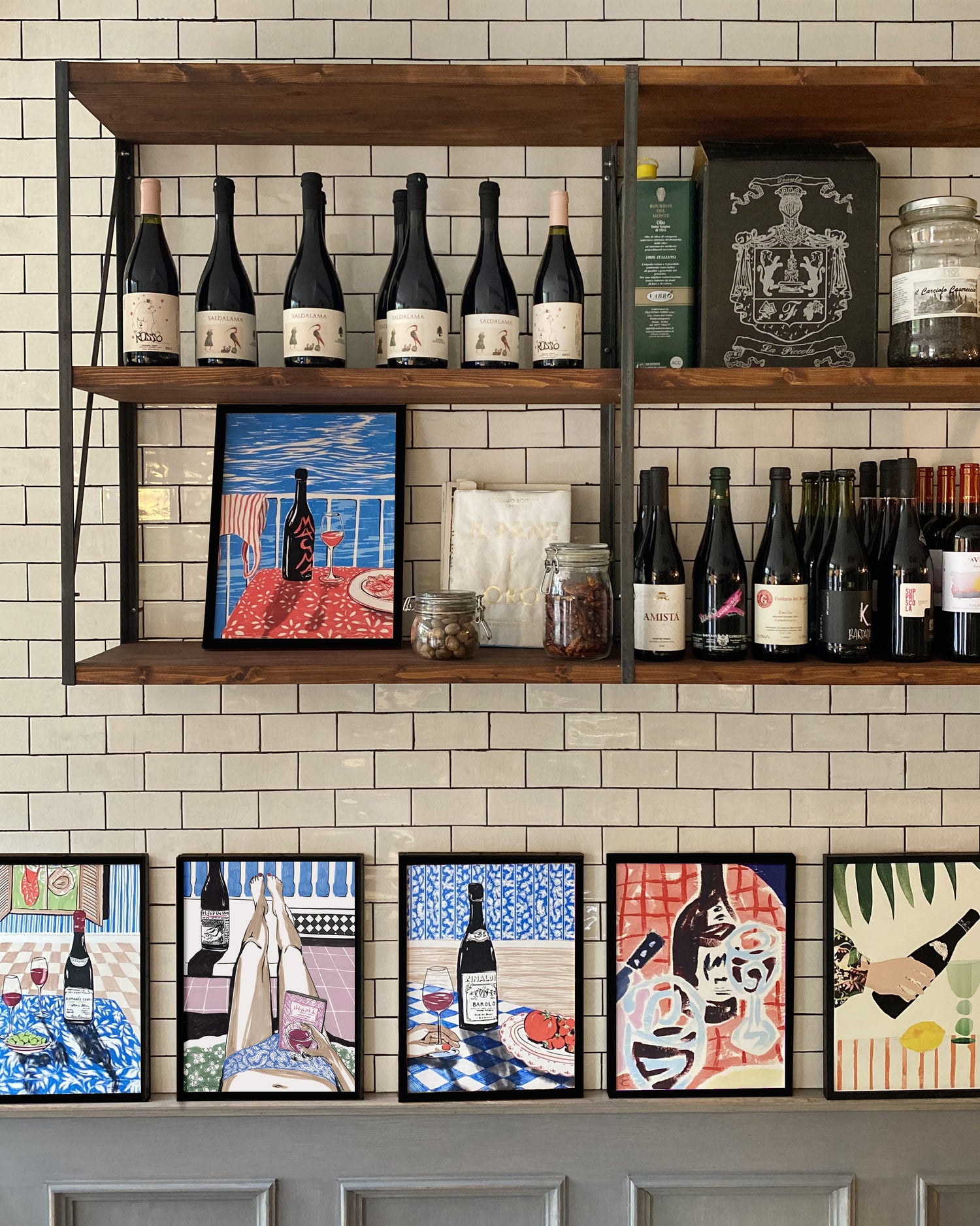 Exclusive wine art posters created by artists in collaboration with Brushery. Premium quality wine art prints printed on environmentally friendly FSC marked paper.