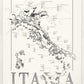 Italy Wine map poster. Exclusive wine map posters. Premium quality wine maps printed on environmentally friendly FSC marked paper. 