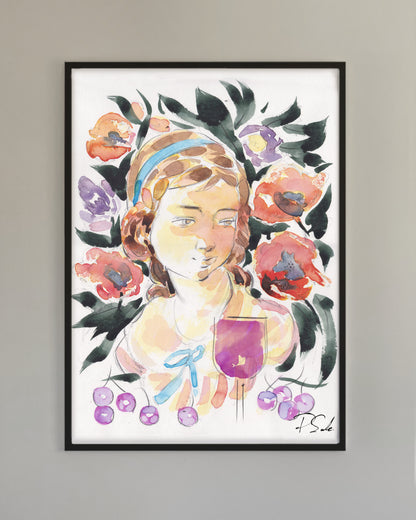 Exclusive wine art posters created by artists in collaboration with Brushery. Premium quality wine art prints printed on environmentally friendly FSC marked paper.