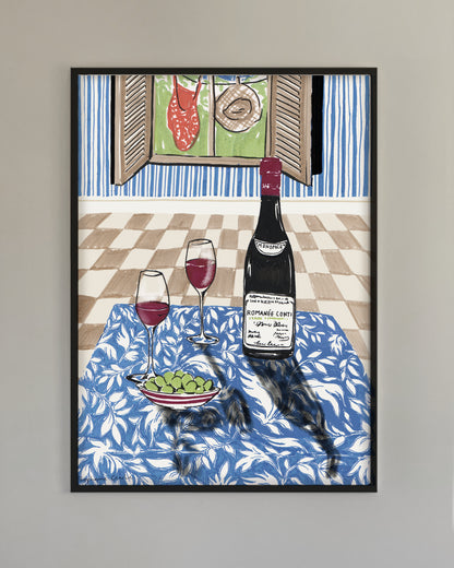 Exclusive wine art posters created by artists in collaboration with Brushery. Premium quality wine art prints printed on environmentally friendly FSC marked paper.