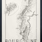 Bourgogne Wine map poster. Exclusive wine map posters. Wine art. Wine print. Wine poster. Premium quality wine maps printed on environmentally friendly FSC marked paper. 