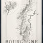 Bourgogne Wine map poster. Wine art. Wine print. Wine poster.  Exclusive wine map posters. Premium quality wine maps printed on environmentally friendly FSC marked paper. 