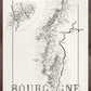 Bourgogne wine map