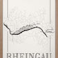 Rheingau Wine map poster. Exclusive wine map posters. Premium quality wine maps printed on environmentally friendly FSC marked paper.