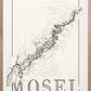 Mosel Wine map poster. Exclusive wine map posters. Premium quality wine maps printed on environmentally friendly FSC marked paper. 