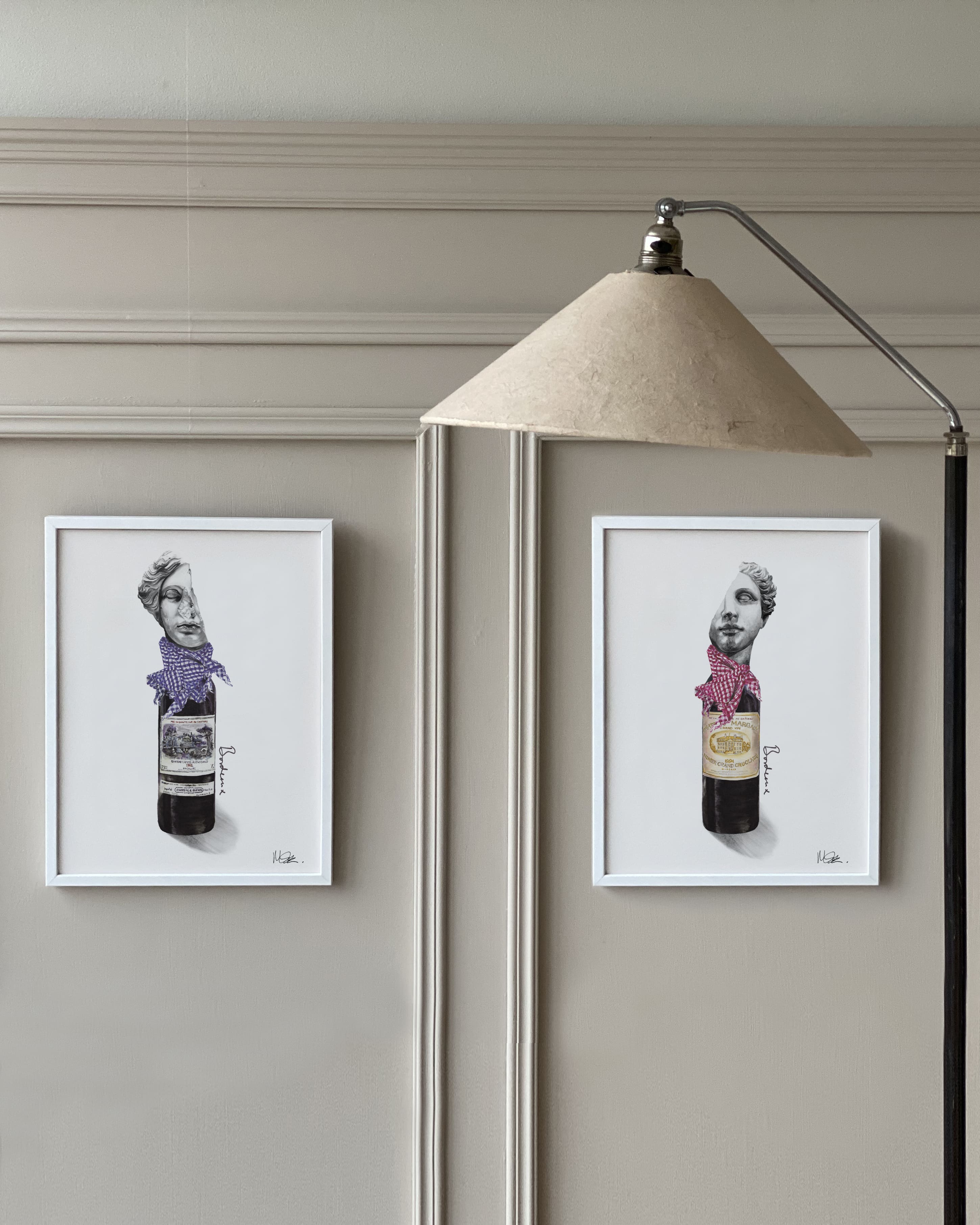 Exclusive wine art posters created by artists in collaboration with Brushery. Premium quality wine art prints printed on environmentally friendly FSC marked paper. wine print.