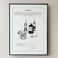 Negroni recipe. Exclusive kitchen posters. Premium quality art prints, printed on environmentally friendly FSC marked paper. 