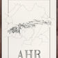 Ahr Wine map poster. Exclusive wine map posters. Premium quality wine maps printed on environmentally friendly FSC marked paper. 