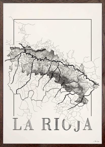 La rioja wine map