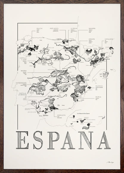 España wine map