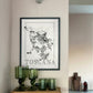 Tuscany wine map poster. Exclusive wine map posters. Premium quality wine maps printed on environmentally friendly FSC marked paper.