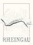 Rheingau Wine map poster. Exclusive wine map posters. Premium quality wine maps printed on environmentally friendly FSC marked paper.