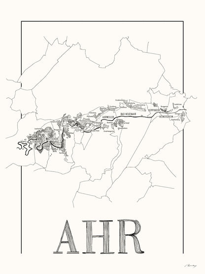 Ahr wine map