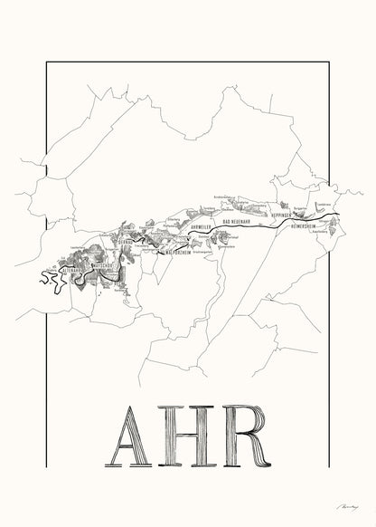 Ahr wine map