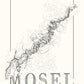 Mosel Wine map poster. Exclusive wine map posters. Premium quality wine maps printed on environmentally friendly FSC marked paper. 