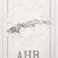 Ahr Wine map poster. Exclusive wine map posters. Premium quality wine maps printed on environmentally friendly FSC marked paper. 