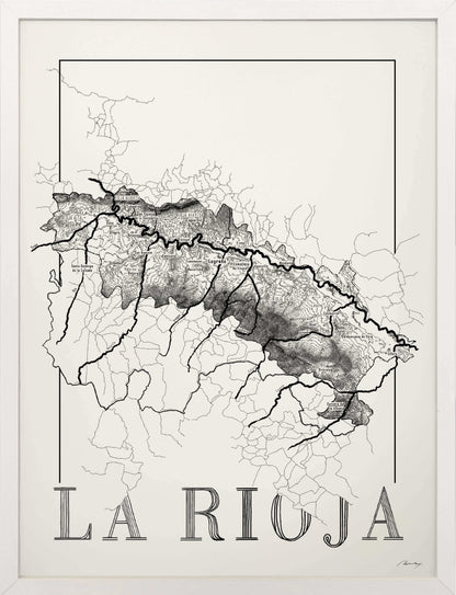 Rioja Wine map poster. Exclusive wine map posters. Premium quality wine maps printed on environmentally friendly FSC marked paper.