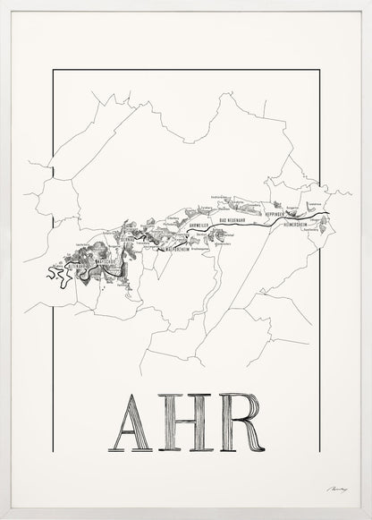 Ahr wine map